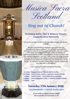 Vocal Training Workshop 27th January 2018